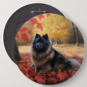 Badge Rond 15,2 Cm Keeshony en automne Leaves Fall Inspire