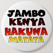 Badge Rond 15,2 Cm Kenya Hakuna Matata (Devant)