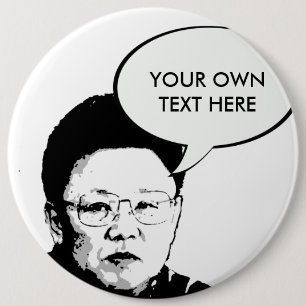 Badge Rond 15,2 Cm Kim Jong Il