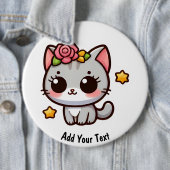 Badge Rond 15,2 Cm Kitty (En situation)