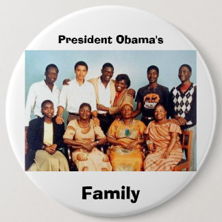 Badge Rond 15,2 Cm La famille d'Obama - customisée