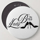 Badge Rond 15,2 Cm la patronne (Devant & derrière)