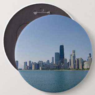 Badge Rond 15,2 Cm La skyline de Chicago