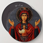 Badge Rond 15,2 Cm La tasse inépuisable (Devant & derrière)