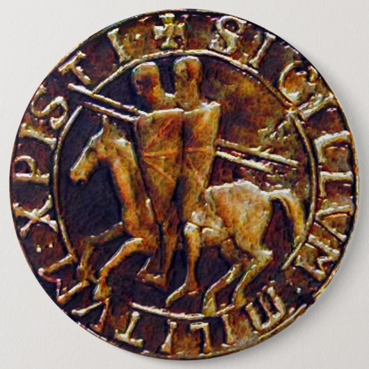 Badge Rond 15,2 Cm Lac Medieval des Knights (Devant)