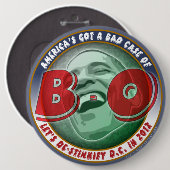 Badge Rond 15,2 Cm L'Amérique obtenue un mauvais cas de… (Devant & derrière)