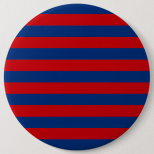 Badge Rond 15,2 Cm Large Nautical Theme Horizontal Stripes