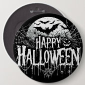 Badge Rond 15,2 Cm L'art d'Halloween vintage (Devant & derrière)