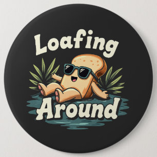 Badge Rond 15,2 Cm Lavage Autour De Relaxant Pain Louveur