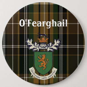 Badge Rond 15,2 Cm Le clan de Farrell du manteau de l'Irlande des