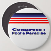 Badge Rond 15,2 Cm Le congrès (Devant & derrière)