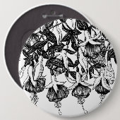 Badge Rond 15,2 Cm Le jardin Fuchsia (Devant & derrière)