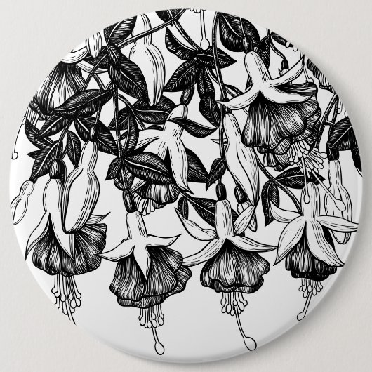 Badge Rond 15,2 Cm Le jardin Fuchsia (Devant)