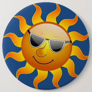 BADGE ROND 15,2 CM LE SOLEIL