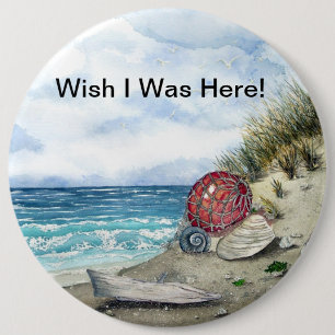 Badge Rond 15,2 Cm Le souhait I était ici grand bouton