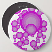Badge Rond 15,2 Cm Le style années 70 Violet (Devant & derrière)