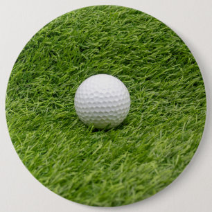 Badge Rond 15,2 Cm Le terrain de golf est sur le marqueur de golf de