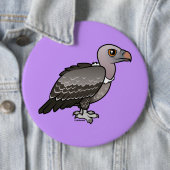 Badge Rond 15,2 Cm Le vautour de Rueppell (En situation)