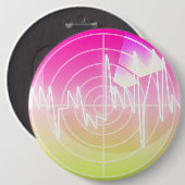 Badge Rond 15,2 Cm Lecteur MP3 (Devant & derrière)