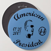 Badge Rond 15,2 Cm Les cadeaux d'Obama (Devant & derrière)