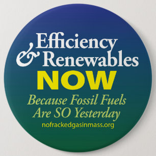 Badge Rond 15,2 Cm Les combustibles fossiles sont tellement hier