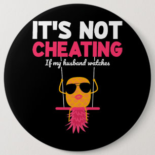 Badge Rond 15,2 Cm Les femmes Ce n'est pas une fraude quand mon mari