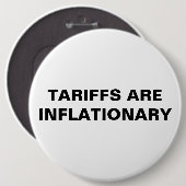 Badge Rond 15,2 Cm Les Tarifs Sont Des Boutons Inflationnistes™ (Devant & derrière)