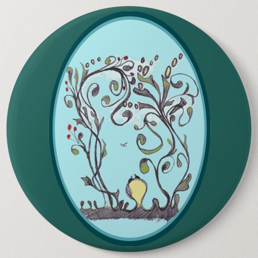 Badge Rond 15,2 Cm Les vignes de printemps veulent juste s'amuser (Devant)