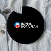 Badge Rond 15,2 Cm L'ESPOIR N'EST PAS un PLAN 2 Bumpersticker (En situation)