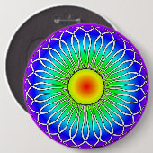 Badge Rond 15,2 Cm Levée Abstraite (Devant & derrière)