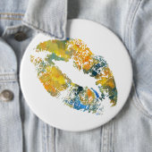 Badge Rond 15,2 Cm Lèvres élégantes #7 (En situation)