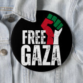 Badge Rond 15,2 Cm Libérez la Palestine Gaza - Liberté pour les Pales (En situation)