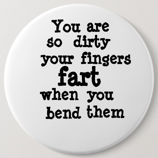 Badge Rond 15,2 Cm Ligne Fingers (Devant)