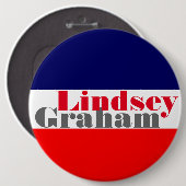 Badge Rond 15,2 Cm Lindsey Graham 2016 (Devant & derrière)