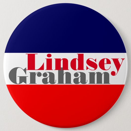 Badge Rond 15,2 Cm Lindsey Graham 2016 (Devant)