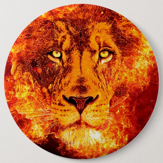 Badge Rond 15,2 Cm Lion flamand de Judah (Devant)