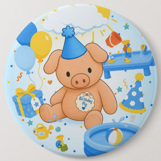 Badge Rond 15,2 Cm Livre de contes Splashtastic de Hamhock !