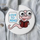 BADGE ROND 15,2 CM LIVRE "LOVE TO LIVE" (En situation)