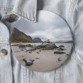 Badge Rond 15,2 Cm Lofoten Ramberg Beach (En situation)