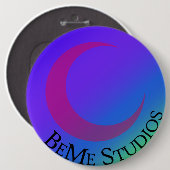 Badge Rond 15,2 Cm Logo BeMe Studios (Devant & derrière)