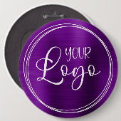 Badge Rond 15,2 Cm Logo commercial Purple Foil Colossal (Devant & derrière)