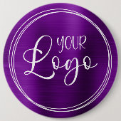 Badge Rond 15,2 Cm Logo commercial Purple Foil Colossal (Devant)