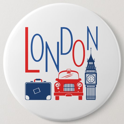 BADGE ROND 15,2 CM LONDRES (Devant)