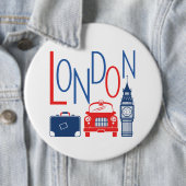 BADGE ROND 15,2 CM LONDRES (En situation)