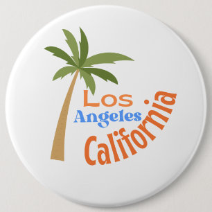 BADGE ROND 15,2 CM LOS ANGELES CALIFORNIA