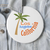 BADGE ROND 15,2 CM LOS ANGELES CALIFORNIA (En situation)