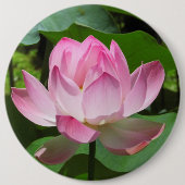 Badge Rond 15,2 Cm Lotus Bloom rose (Devant)
