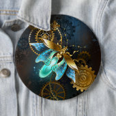 Badge Rond 15,2 Cm Luciole de vapeur (En situation)