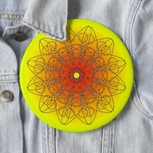 Badge Rond 15,2 Cm Lumière Star (En situation)
