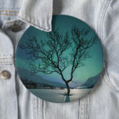 Badge Rond 15,2 Cm Lumières du Nord (En situation)